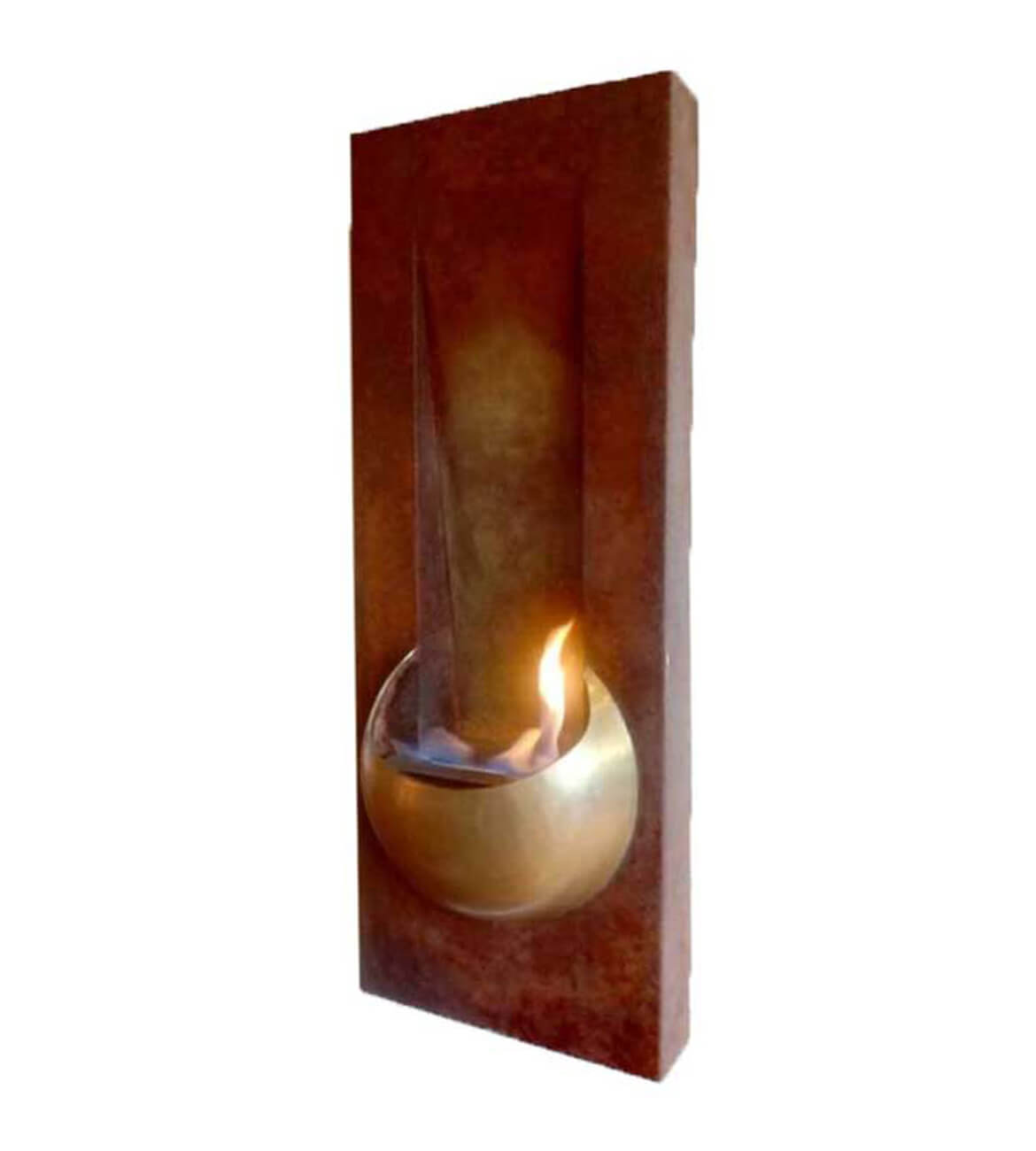 Chimenea Fuego Ancestral en sala moderna - Diseño inspirado en la cultura Tairona bogotano